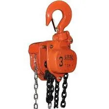 Vital Chain Pulley Block 3 Ton X 5 Meter industrial Heavy Duty Chain Pulley Hoist 3 Ton – Workshop & Garage Use